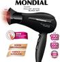 Imagem de Secador de cabelo Mondial power shine black ion 