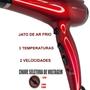 Imagem de Secador De Cabelo Philco Profissional 2200w Ions Ar Quente Frio Chery Com Difusor De Cachos Escova Alisadora 2 em 1
