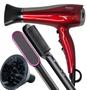 Imagem de Secador De Cabelo Philco Profissional 2200w Ions Ar Quente Frio Chery Com Difusor De Cachos Escova Alisadora 2 em 1