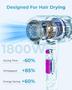 Imagem de Secador de cabelo SHRATE Lightweight Ionic 1800W com difusor