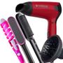 Imagem de Secador de Cabelos Cadence 1200w Ions Mini Dobrável Viagem Academia Bivolt Com Difusor Cachos Modelador Nova Escova Hq