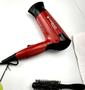 Imagem de Secador de Cabelos Cadence 1200w Ions Mini Dobrável Viagem Academia Bivolt Com Difusor Cachos Modelador Nova Escova Hq