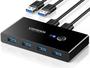 Imagem de Seletor USB 3.0 UGREEN - 2 Computadores Compartilham 4 Portas USB 3.0