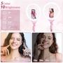 Imagem de Selfie Ring Light UbeeSize 12" com suporte de tripé de 62” rosa