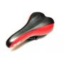 Imagem de Selim mtb costurado mod 605 preto/vermelho wg sports