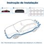 Imagem de Sensor de Estacionamento Dianteiro e Traseiro Branco Chevrolet Celta 2006 2007 2008 2009 2010 Frontal Ré 8 Oito Pontos Aviso Sonoro Distância