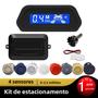 Imagem de Sensor de Estacionamento Reverso com 4 Sensores e Display LED - Detector de Radar