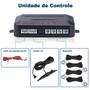 Imagem de Sensor de Ré Estacionamento Prata Cromado Aviso Sonoro Ford Ecosport 2003 2004 2005 2006 2007