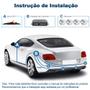 Imagem de Sensor de Ré Estacionamento Prata Cromado Aviso Sonoro Ford Focus 2000 2001 2002 2003