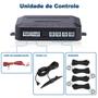 Imagem de Sensor de Ré Estacionamento Prata Cromado Aviso Sonoro Nissan March 2011 2012 2013 2014