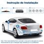 Imagem de Sensor de Ré Estacionamento Prata Cromado Aviso Sonoro Renault Clio 1994 1995 1996 1997 1998