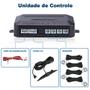 Imagem de Sensor de Ré Estacionamento Prata Cromado Aviso Sonoro Renault Clio 1994 1995 1996 1997 1998