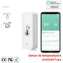 Imagem de Sensor de Umidade e Temperatura Wi-Fi para Casa Inteligente - Compatível com Tuya, Zigbee, Alexa e Google