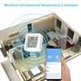 Imagem de Sensor de Umidade e Temperatura Wi-Fi Tuya Smart Life - Compatível com Alexa