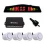 Imagem de Sensor Estacionamento 4 Pontos Branco Display Led Sinal Sonoro