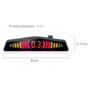 Imagem de Sensor Estacionamento 4 Pontos Branco Pérola Display Led Sinal Sonoro