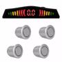 Imagem de Sensor Estacionamento 4 Pontos Prata Display Led Colorido