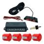 Imagem de Sensor Estacionamento 4 Sensores Ré 22mm Display Led Cor Vermelho