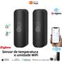 Imagem de Sensor Inteligente De Umidade E Temperatura Interna Tuya Zigbee WiFi APP Controle Remoto Alexa