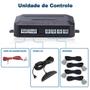 Imagem de Sensor Ré Automotivo Carro Estacionamento Display Sonoro Prata Volkswagen Golf 1997 1998 1999 2000 2001