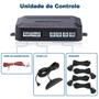 Imagem de Sensor Ré Automotivo Carro Estacionamento Display Sonoro Preto Chery Tiggo 2009 2010 2011 2012