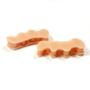 Imagem de Separadores De Dedos De Silicone Rígido, Espaçadores Ortopédicos De Hálux Valgo Com 3 Furos, Martelo