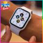 Imagem de Serie 9 Branco Smart Watch Presente para o melhor Pai Com Bluetooth Para Chamadas Envio Já
