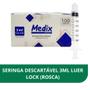 Imagem de Seringa luer lock 3ml c/200un medix 