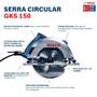 Imagem de Serra Circular Bosch 7.1/4" GKS 150 + 1 Disco 127V 06016B30D0-000