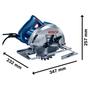 Imagem de Serra Circular Elétrica Bosch Professional Gks 150 184mm 1500w Azul220v
