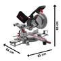 Imagem de Serra Esquadria Skil com braço telescópio, 10", 1800 watts - 3311