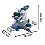 Serra meia esquadria telescópica 10" 1.800W - GCM 254 D 220V BOSCH 0601B530E0000 Imagem de Serra meia esquadria telescópica 10" 1.800W - GCM 254 D 220V BOSCH 0601B530E0000