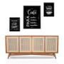 Imagem de Set 3 Quadros Café Chalkboard - Com Vidro