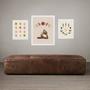 Imagem de Set 3 Quadros Decorativos Yoga Poses - com vidro