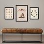 Imagem de Set 3 Quadros Decorativos Yoga Poses - com vidro