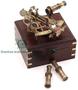 Imagem de Sextant RII Pocket J. Scott London Brass com caixa de madeira