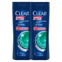 Imagem de Shampoo Clear Men Limpeza Diária 2 em 1 200ml  Kit com duas unidades