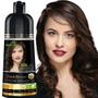 Imagem de Shampoo de coloração de cabelo Herbishh Magic Dye 3 em 1 500 ml marrom escuro