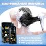 Imagem de Shampoo de Tintura de Cabelo IIIMEIDU 3 em 1 - Preto Natural 500ml - Cobertura de Cabelos Grisalhos