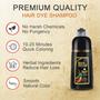 Imagem de Shampoo de Tintura para Cabelo KINGMING Black 500ml - Cobertura 100% dos Cabelos Brancos