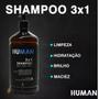 Imagem de Shampoo Masculino Human  3x1 Barba Cabelo e Corpo 1L