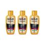 Imagem de Shampoo Niely Gold 275Ml Compridos + Fortes - Kit C/3Un