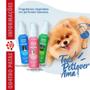 Imagem de Shampoo pet 5 em 1 para cachorro caes e gatos + perfume Kit Higiene Pet Clean