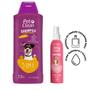 Imagem de Shampoo pet 5 em 1 para cachorro caes e gatos + perfume Kit Higiene Pet Clean
