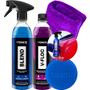 Imagem de Shampoo V-Floc 500ml Cera Liquida Spray Carnauba Blend Vonixx 500ml Toalha Aplicador