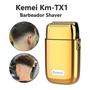 Imagem de Shaver Barbeador Cor Dourado Kemei Potente Sem Fio Recarregável  Profissional