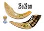 Imagem de Shofar Chifre De Carneiro De Tocar claro - De Israel E1 25-29 Cm