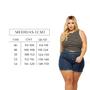 Imagem de Short Bermuda Feminina Cintura Alta Plus Size Modeladora Confortável Top com Elastano