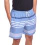 Imagem de Short Bermuda Masculino Summervil Tactel Mauricinho Estampado Azul