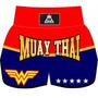 Imagem de Short Bermuda Muay Thai/boxe Feminino Mulher Maravilha